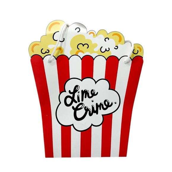 Lime Crime Popcorn Shaped Paper Gift / Storage Bag - Picture 1 of 8